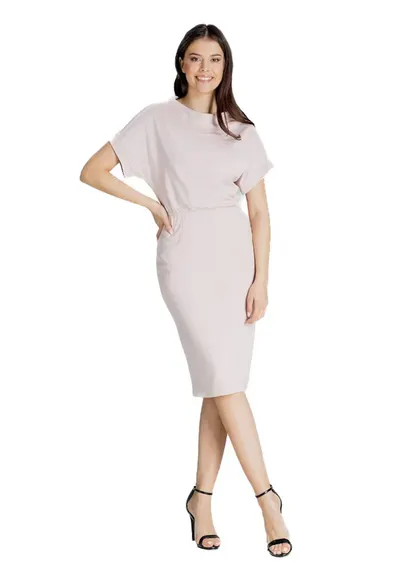 Rochie midi dama Arthwykane L087 roz - Roz