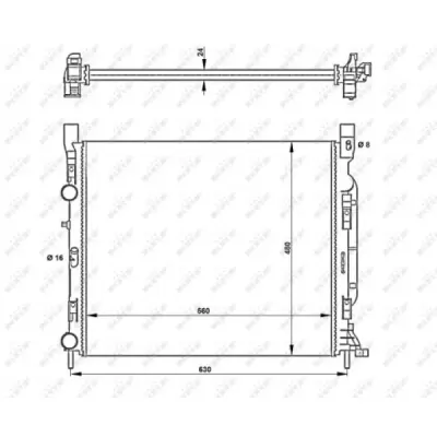 Radiator, racire motor NRF 53002