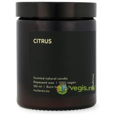 Lumanare Naturala Citrus 180ml