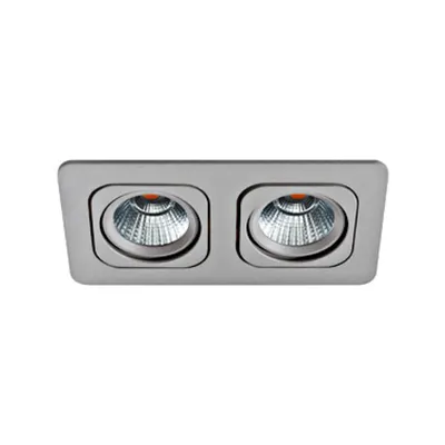 Vascello P2 swivelling 2 x 7W 3000K silver IP20