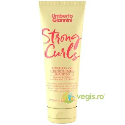 Sampon Fortifiant cu Ulei de Rozmarin pentru Parul Cret Strong Curls 250ml