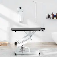 vidaXL Masă hidraulică toaletare câini, pivotantă, reglabilă