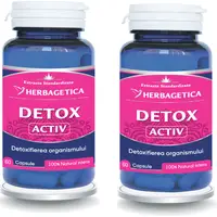 Pachet Detox Activ 60cps+60cps (50% reducere la al doilea produs)