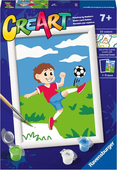 Set de pictură pe numere Ravensburger CreArt - Fotbal