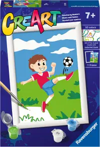 Set de pictură pe numere Ravensburger CreArt - Fotbal