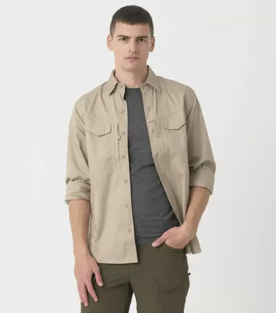 Camasa tactica Helikon-Tex® Defender Mk2 Shirt - KHAKI / M