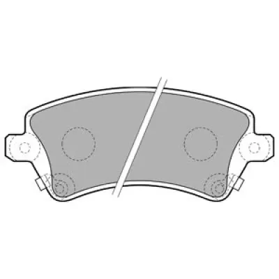 Set placute frana, frana disc DELPHI LP1737
