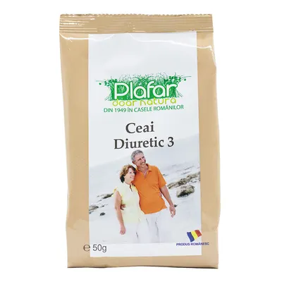 Ceai medicinal diuretic 3, 50g, Plafar