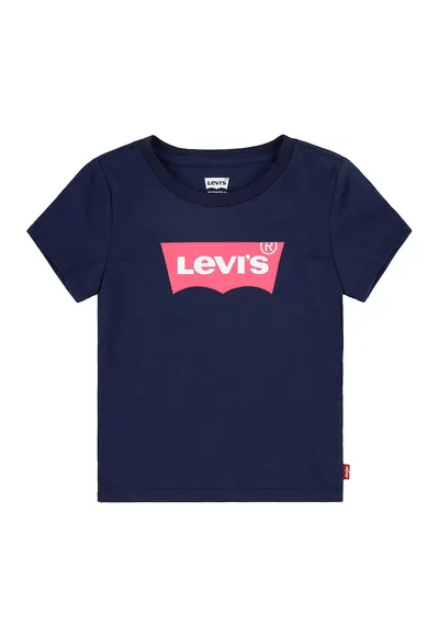 Tricou din bumbac cu imprimeu logo Batwing - Bleumarin