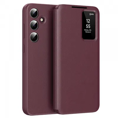 Husa pentru Samsung Galaxy S25 S931, Techsuit, SmartView, Rosie
