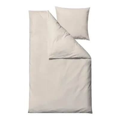Lenjerie de pat bej din bumbac satinat pentru pat de o persoană 140x200 cm Still – Södahl