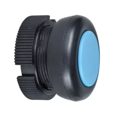 Cap Rotund Pentru Buton - Revenire Cu Arc- Xac-A - Albastru - Invelit