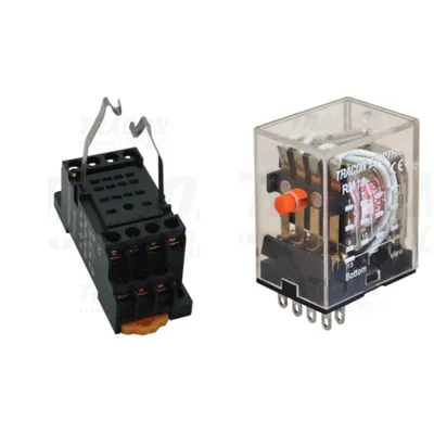 Pachet Releu Miniaturizat 48V AC si Soclu Compatibil RM14