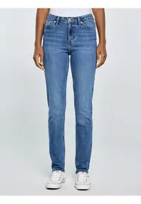 Blugi slim fit cu talie inalta Katrina