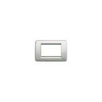 Placa ornament 2 module Rondo Vimar(Idea) metal irid.champagne