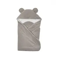 Patura plic din velur Cotton Twins gri