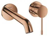 Baterie lavoar Grohe Essence 19408DA1, 1/2 inch, montare pe perete, monocomanda, 180 mm, cartus ceramic, fara ventil, lucios, Warm sunset