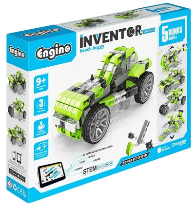 Constructor 5 în 1 Engino Inventor Mechanics -Buggy de plajă