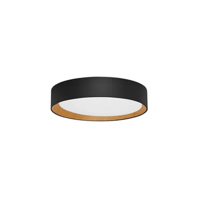 Plafoniera STAKE Nisipiu Negru Aluminiu Lemn & Acrylic LED 30W 220-240V 1717Lm 3000K IP20 Triac Dimabil