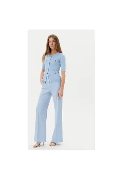Bluza dama ACMA001877 - Viscoza/Nylon - Albastru - Albastru