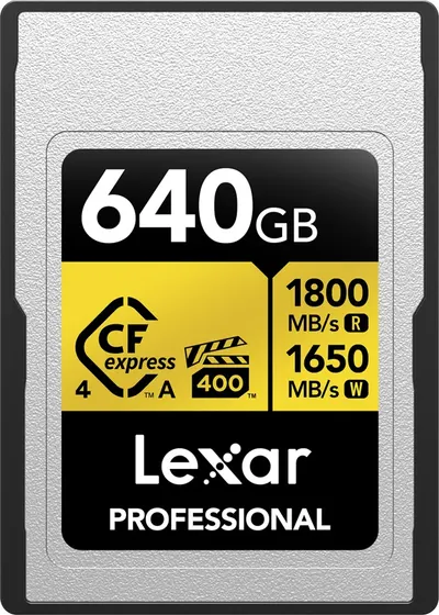 Card de memorie Lexar - Professional Gold, 640GB, CFexpress Type A, VPG 400