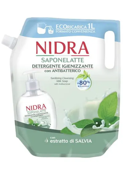 Rezerva sapun lichid antibacterian, 1000ml, Nidra