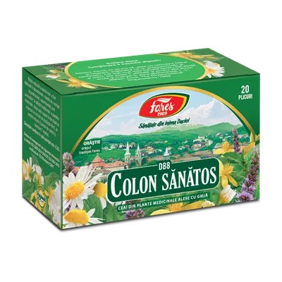 Ceai Colon sanatos D88, 20 plicuri, Fares