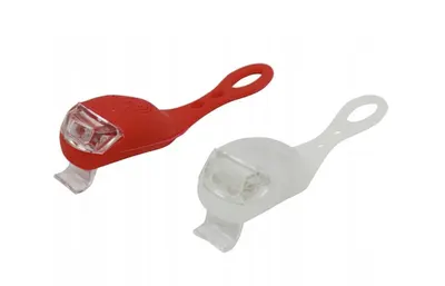 Set lumini LED silicon bicicletă față/spate