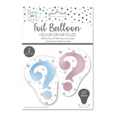 Set 2 baloane dezvăluirea sexului bebelușului 66cm