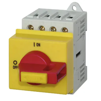 Intreruptor principal modular 32A rosu 4p