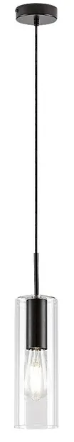 Pendel Rabalux - Esta 72049, IP20, 230V, E27, 1 x 40W, negru mat
