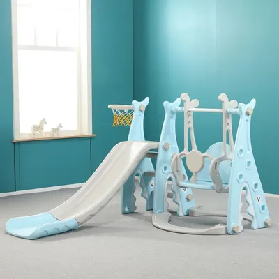 Loc de joaca pentru interior 3 in 1 Ocie Blue