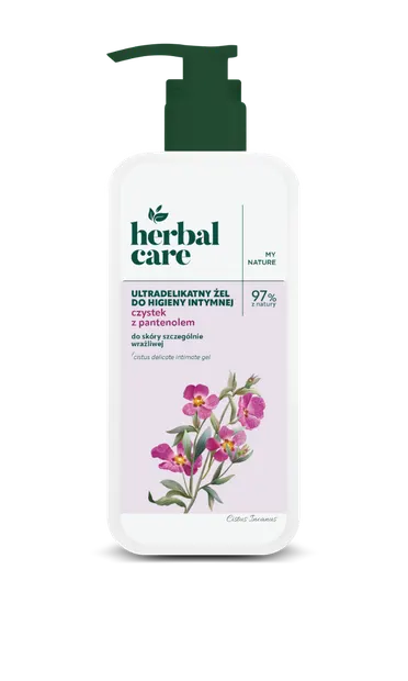 Gel intim delicat cu extract de cistus si pantenol Herbal Care, 330ml, Farmona