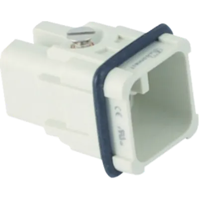 Conector Tata - 21x21 - 7p + E 10a 250v / 4kv / 3 - Crimp Connection - Gri