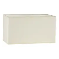 Abajur S1021 Cream Cotton Rectangle Shade 34CM