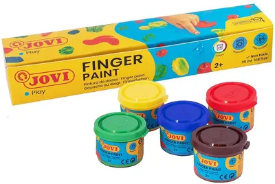 Set de pictură cu degetele Jovi - 5 х 35 ml