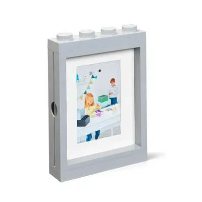 Ramă foto LEGO®, 19,3 x 26,8 cm, gri