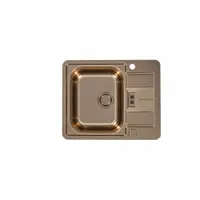 Chiuveta bucatarie inox, cu picurator, culoare cupru, Alveus Monarch Line 60
