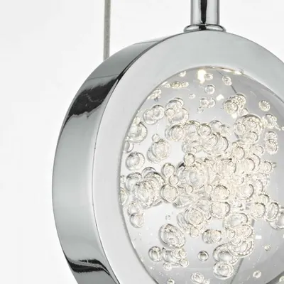 Lampa suspendata Livia 12 Light Cluster Pendant Polished Chrome Glass LED