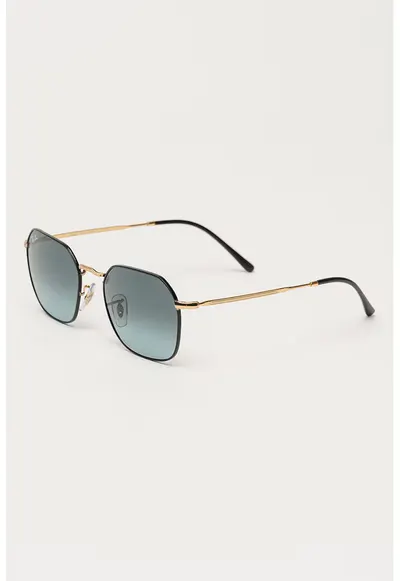 Ochelari de soare unisex cu lentile in degrade - Auriu