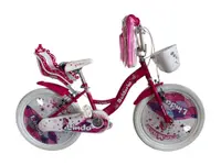 Bicicleta copii Belderia Linda, culoare roz, roata 18 , cadru din otel