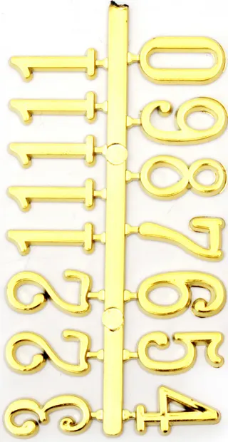 Set de numere pentru un ceas Em Art - Arabă, 1.6 cm, auriu