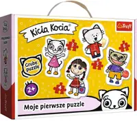 Puzzle pentru bebeluși Trefl 4 în 1 - Pisicuțe fericite