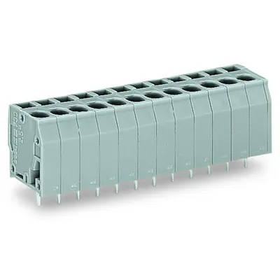 PCB terminal block; 2.5 mm²; Pin spacing 5 mm; 10-pole; CAGE CLAMP®; 2,50 mm²; gray