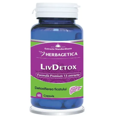 LivDetox, Herbagetica | 60 capsule