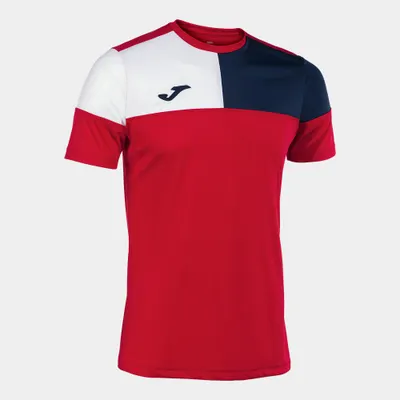 Joma Crew Sport T -Shirt Red/Blue/White M - Respirabil și Luminat