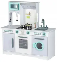 Bucatarie din lemn Ecotoys, cu accesorii