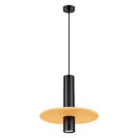 Lustră galbenă/bej din metal ø 30 cm Olisa – Sollux