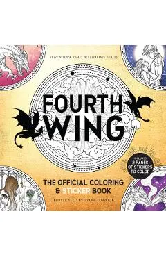 Fourth Wing: The Official Coloring & Sticker Book (Includes 2 Pages of Stickers to Color)