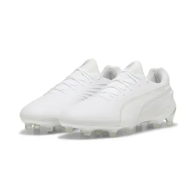 Ghete de fotbal KING ULTIMATE FG/AG PUMA White Silver Metallic